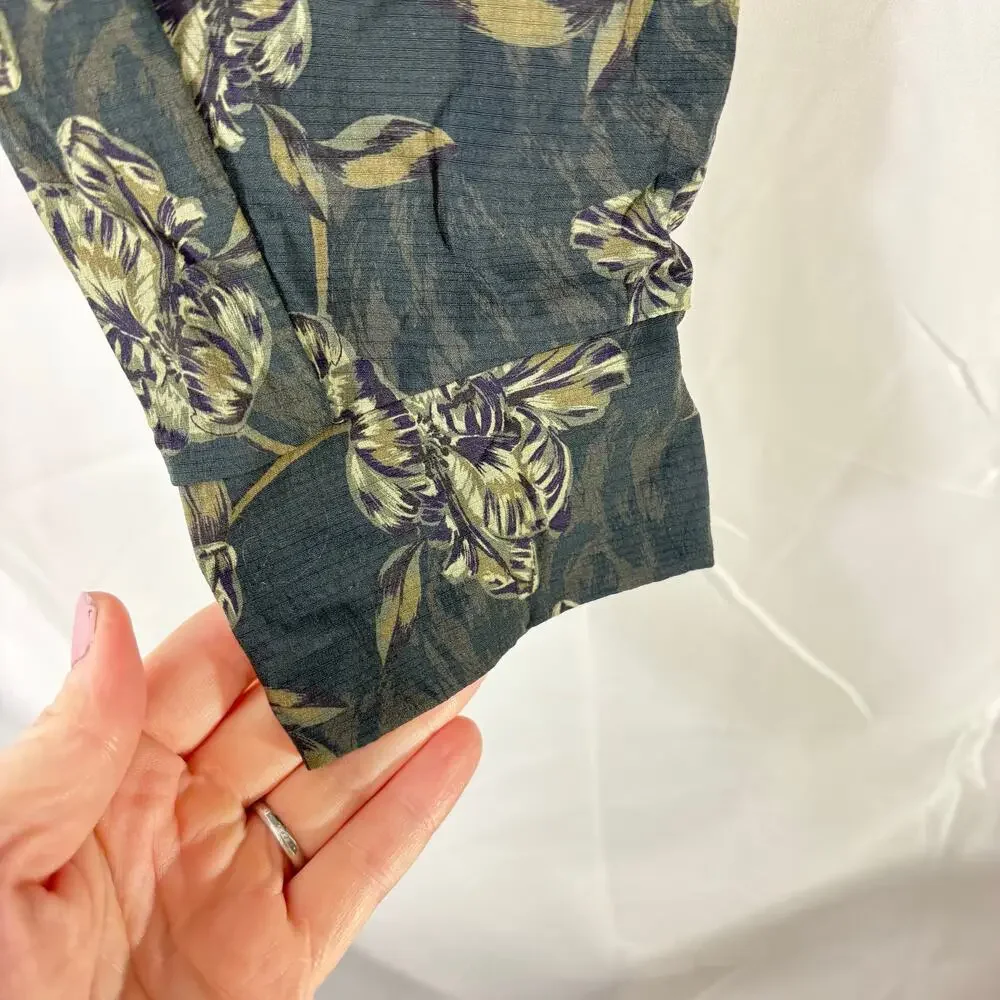 Athleta Trekkie North Printed Jogger — Black & Green Ripstop, Women’s Size 10